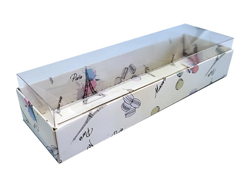 4 Macarons deitaods - Paris aquarelado